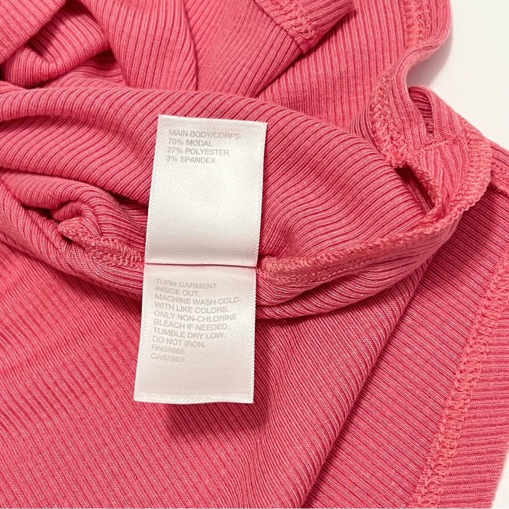 3/$30 Zella Splits Ribbed Racerback Tank Top Pink S/Small Relaxed Fit Workout - Picture 9 of 12